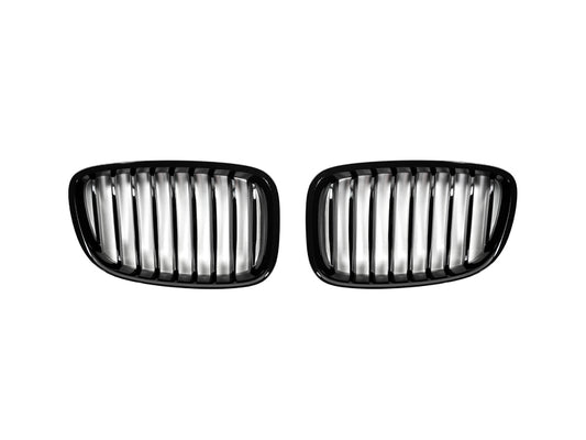 AutoTecknic Glazing Black Front Grille Set - BMW F07 5-Series Gran Turismo