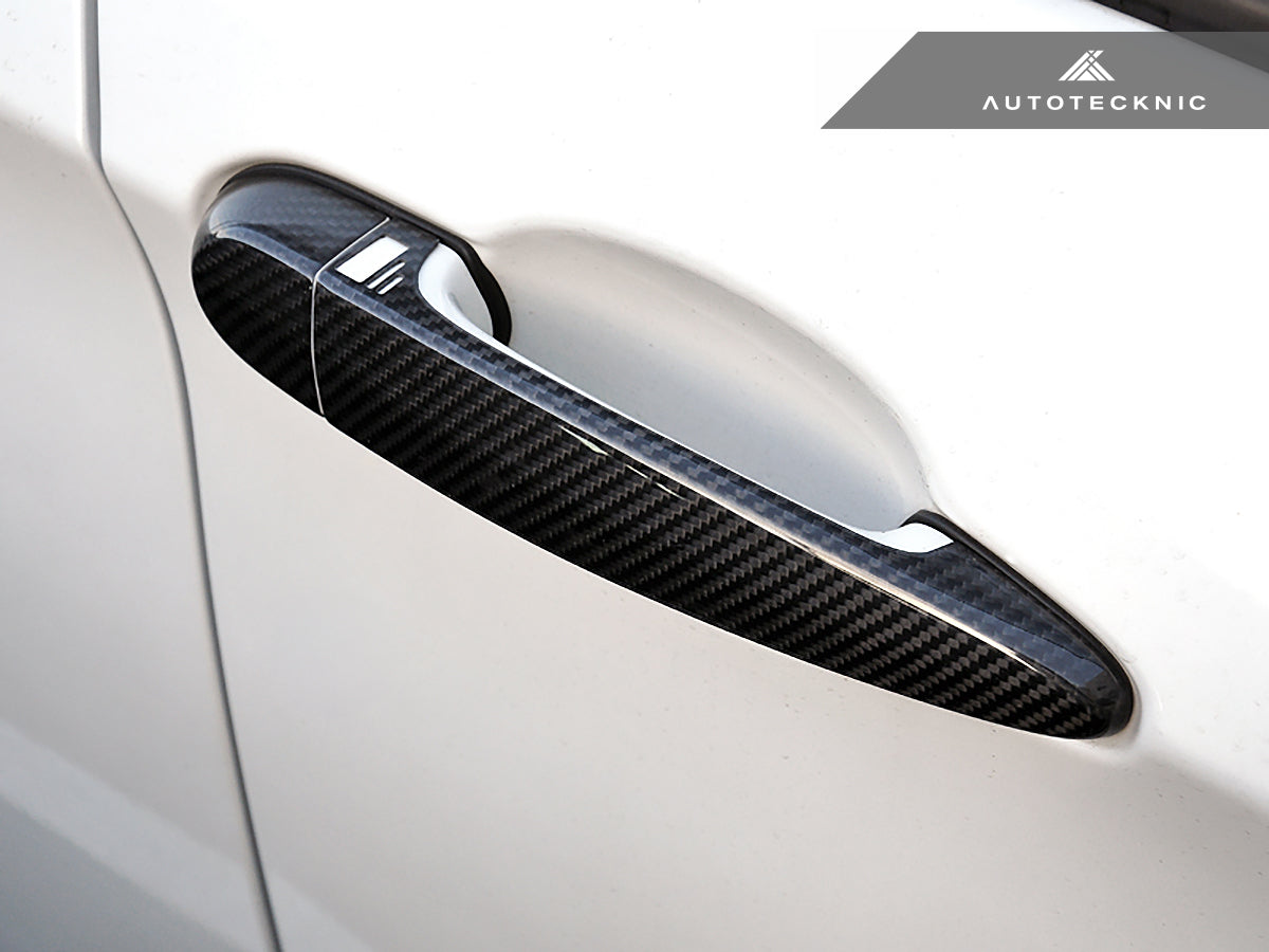 AutoTecknic Dry Carbon Fiber Door Handle Trims - BMW E90/ E92/ E93 M3