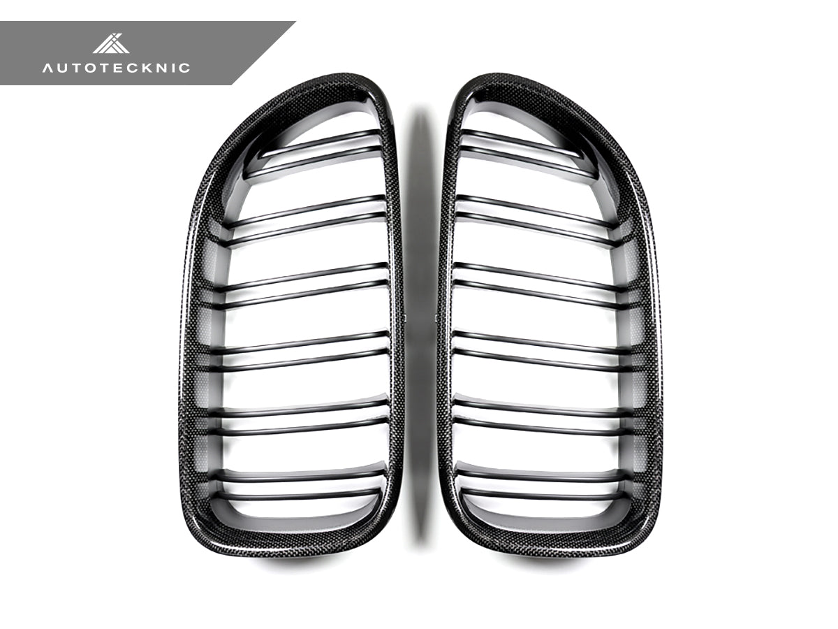 AutoTecknic Dual-Slats Carbon Fiber Front Grille Set - BMW F06 Gran Coupe | F12 Coupe | F13 Cabrio | 6-Series & M6