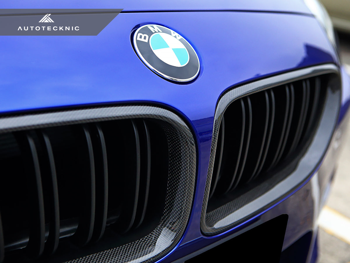 AutoTecknic Dual-Slats Carbon Fiber Front Grille Set - BMW F06 Gran Coupe | F12 Coupe | F13 Cabrio | 6-Series & M6