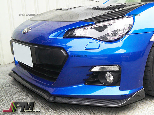 [JPMCarbon] STI Style Carbon Fiber Front Lip Fits For 2013-2016 Subaru BRZ Only