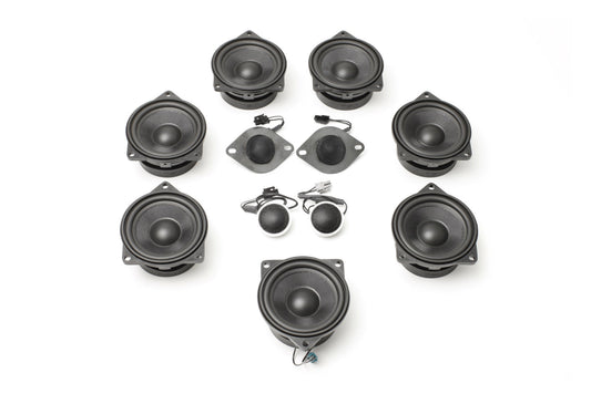 BACKORDERED - SHIPS 07/23 - RECOMMEND YOU ORDER NOW - Stage One BMW Speaker Upgrade for E60/E61 Sedan/Wagon with Premium Top Hi-Fi