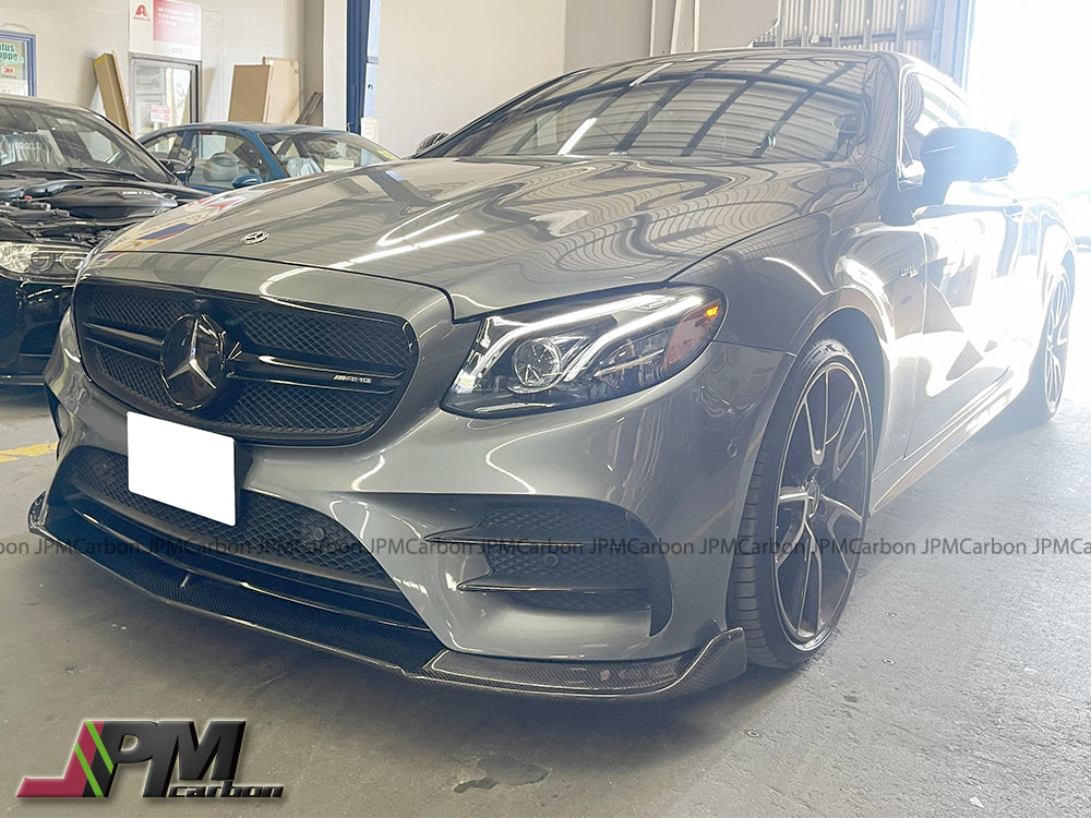 [JPMCarbon] DP Style Carbon Fiber Front Bumper Add-on Lip Fits For 2017-2019 Mercedes-Benz C238 Pre-Facelift E-Class Coupe with AMG Sport Package Only