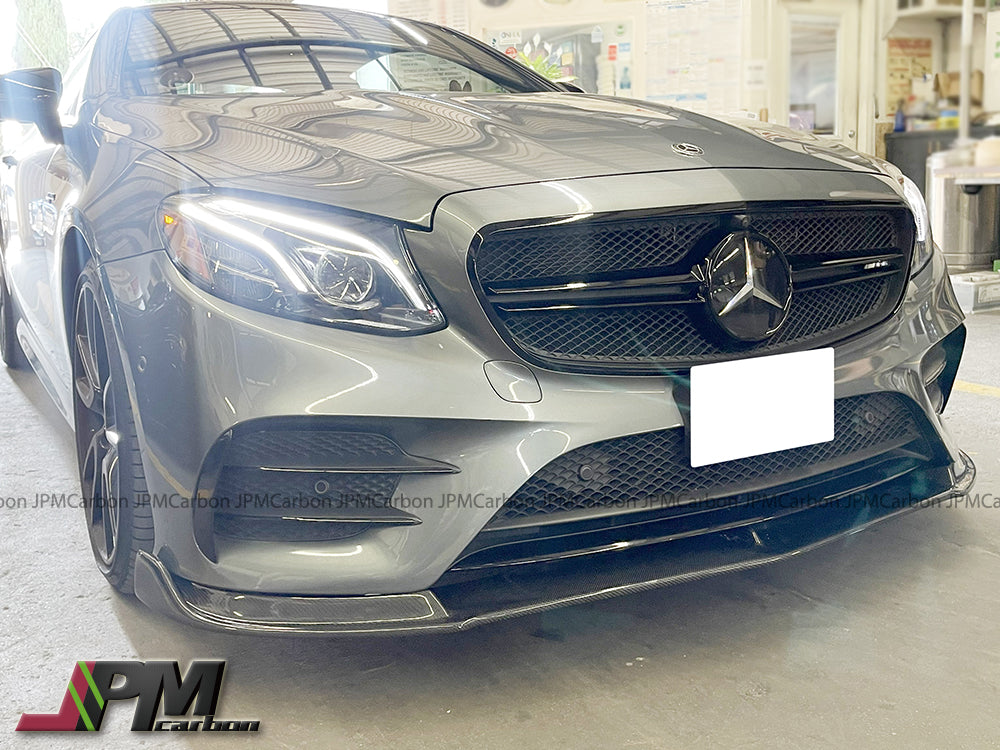 [JPMCarbon] DP Style Carbon Fiber Front Bumper Add-on Lip Fits For 2017-2019 Mercedes-Benz C238 Pre-Facelift E-Class Coupe with AMG Sport Package Only