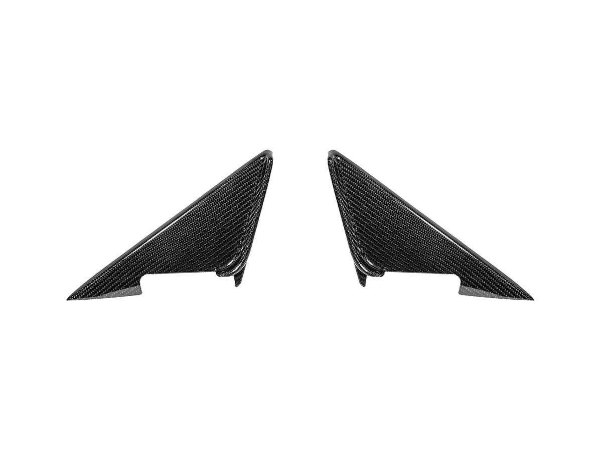 AutoTecknic Dry Carbon Side Mirror Wind Deflector Set - BMW G87 M2