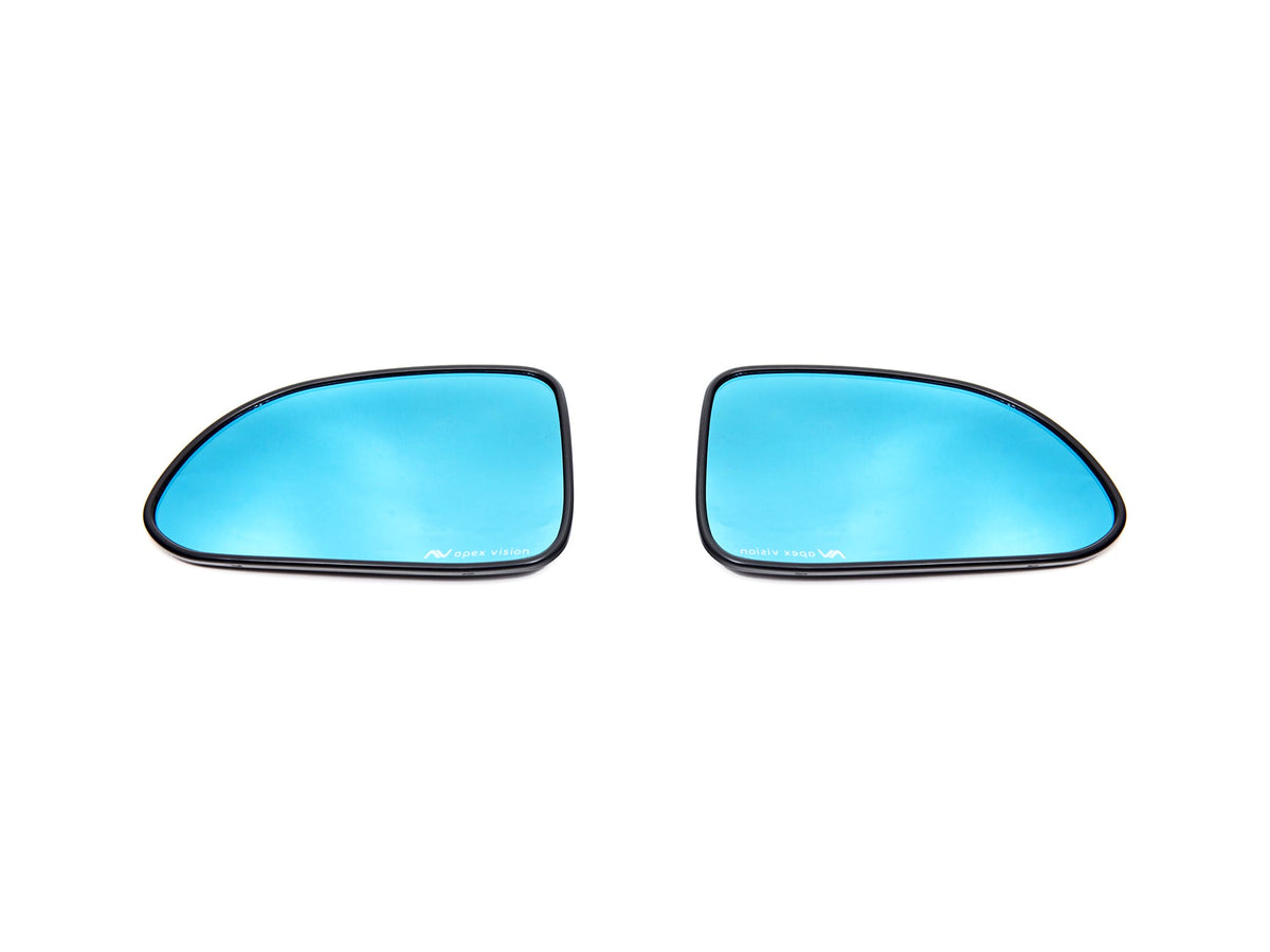 ApexVision Blue Tinted Side View Mirror Glass Set w/ Defrost - Honda S2000 AP1/AP2