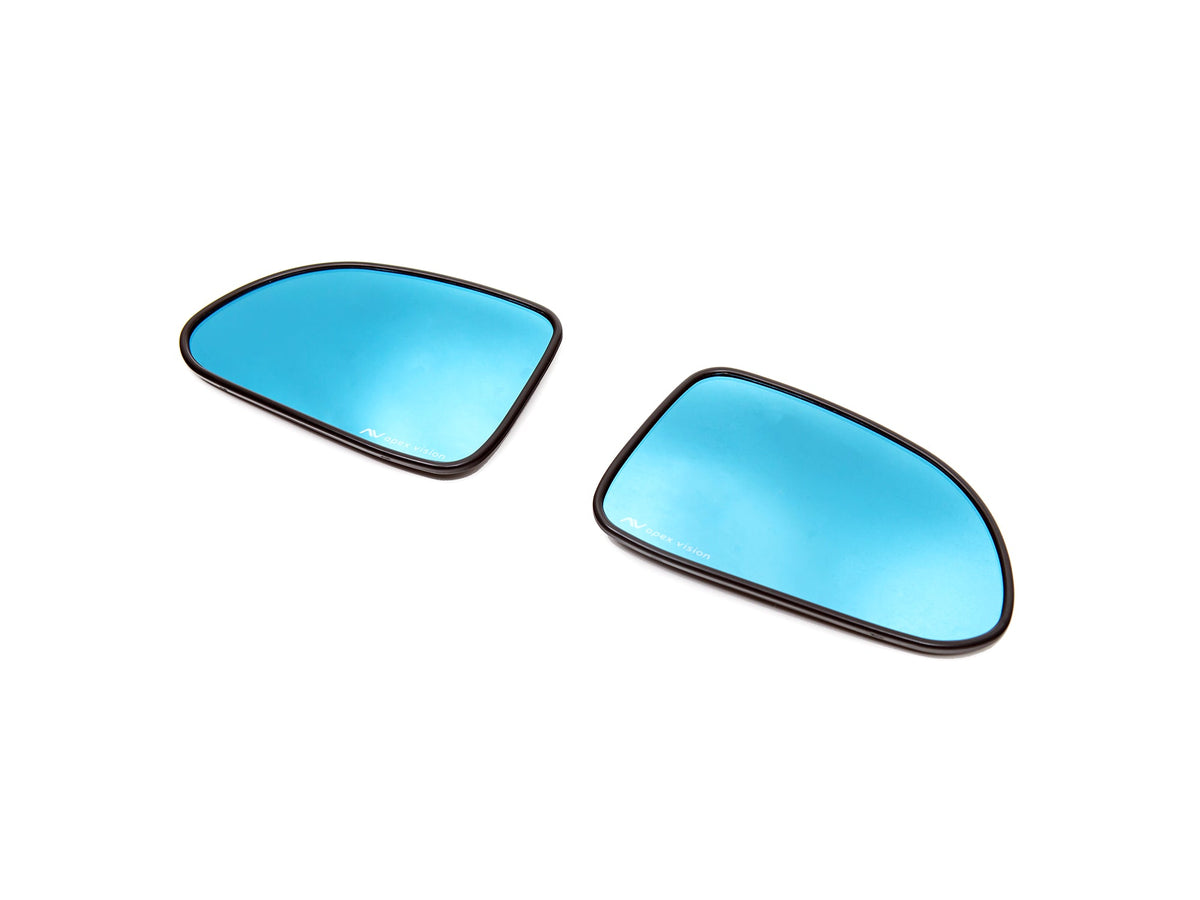 ApexVision Blue Tinted Side View Mirror Glass Set w/ Defrost - Honda S2000 AP1/AP2