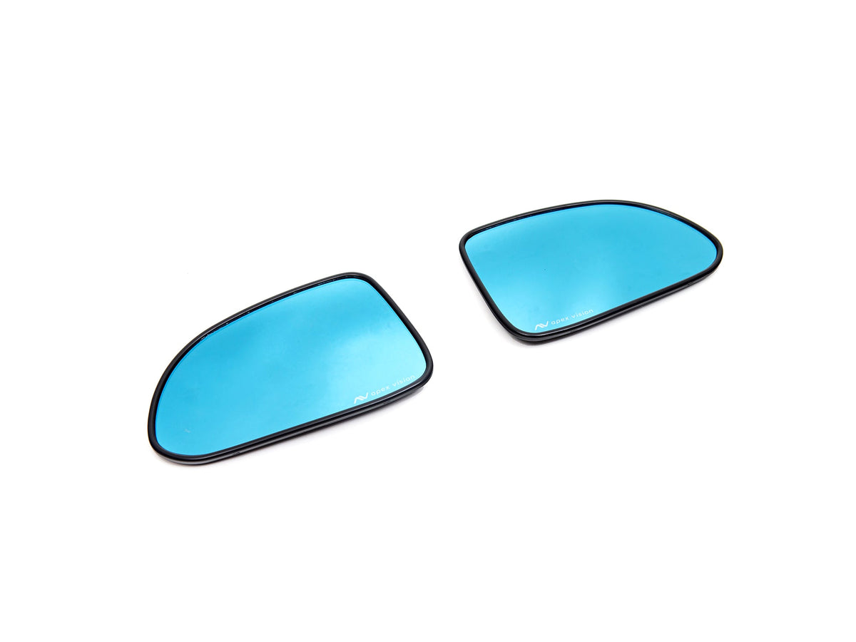 ApexVision Blue Tinted Side View Mirror Glass Set w/ Defrost - Honda S2000 AP1/AP2