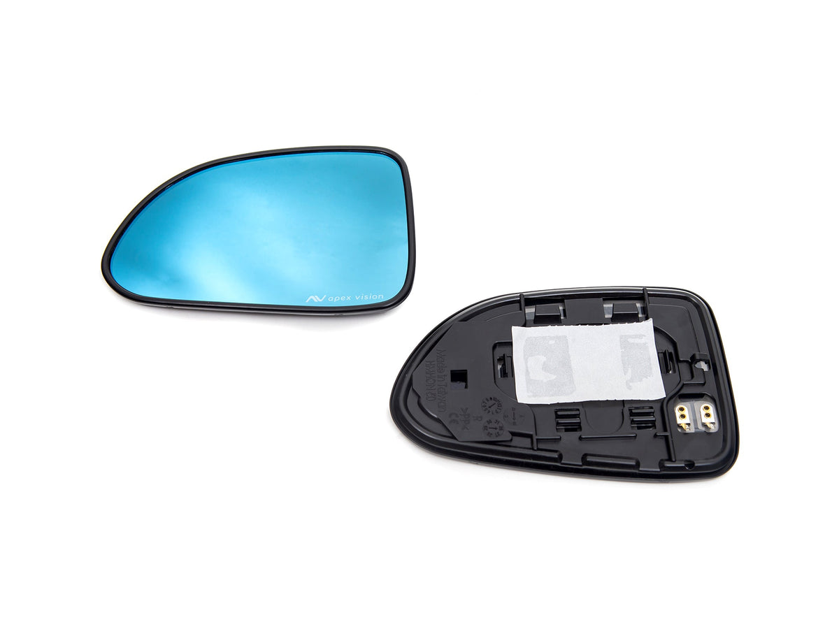 ApexVision Blue Tinted Side View Mirror Glass Set w/ Defrost - Honda S2000 AP1/AP2