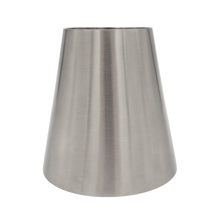 5.000" OD x 4.000" OD 14ga Reducer (5.000" Long) - Brushed Finish - 304 Stainless