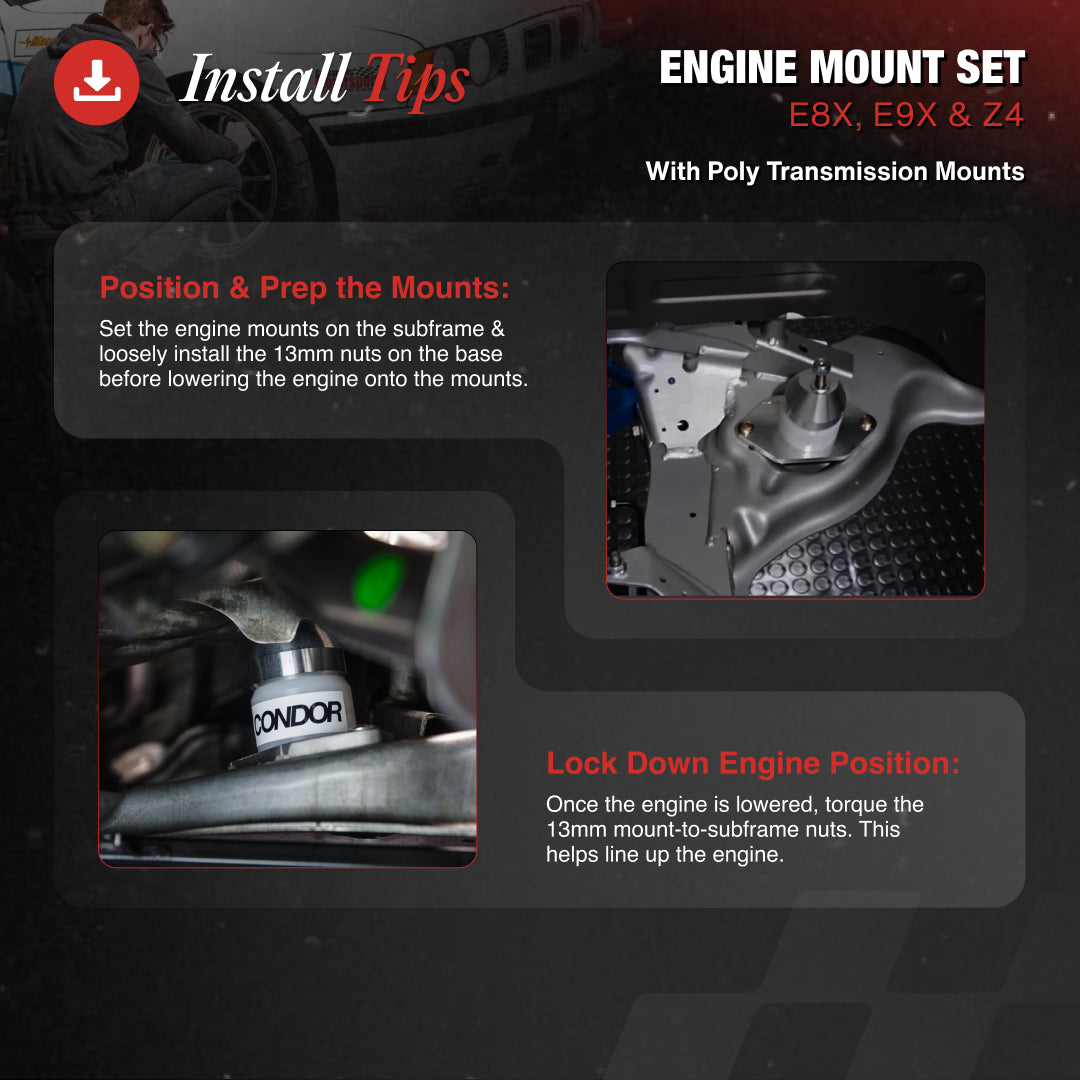 E8x, E9x & Z4 Engine Mounts