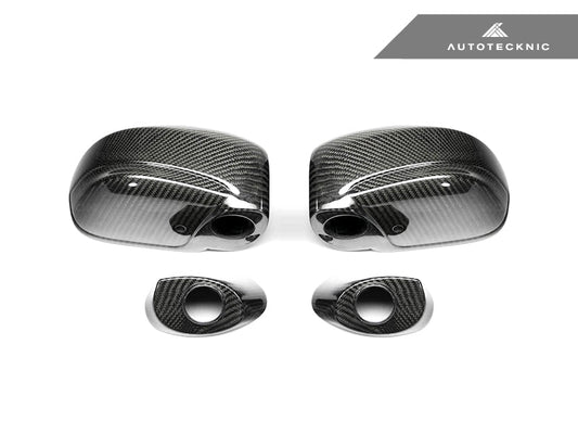 AutoTecknic Replacement Dry Carbon Mirror Covers - Nissan R35 GTR