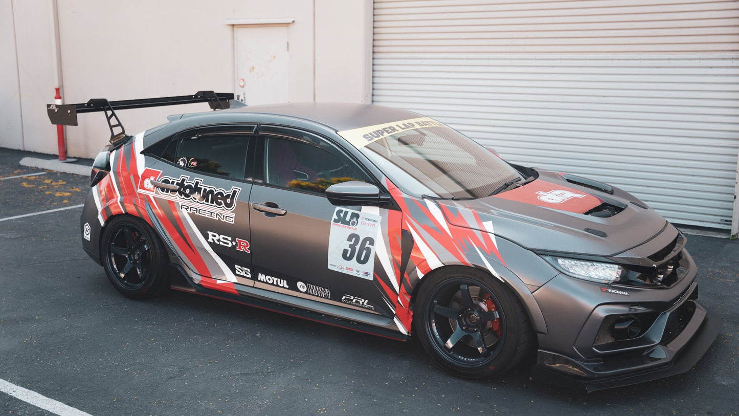 Honda FK8 Civic Type R GT-250 Carbon Fiber Swan Neck Wing 2017 - 2021