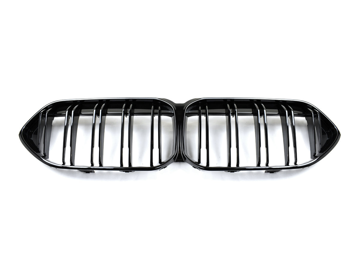 AutoTecknic Dual-Slats Gloss Black Front Grille - BMW F44 2-Series Gran Coupe