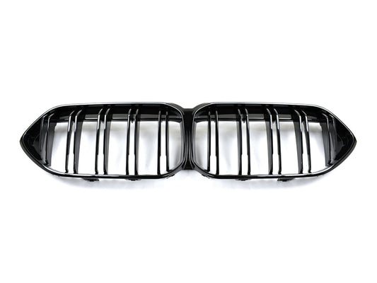 AutoTecknic Dual-Slats Gloss Black Front Grille - BMW F44 2-Series Gran Coupe