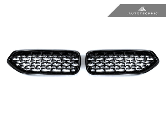AutoTecknic Painted Glazing Black Front Grille Set - G29 Z4