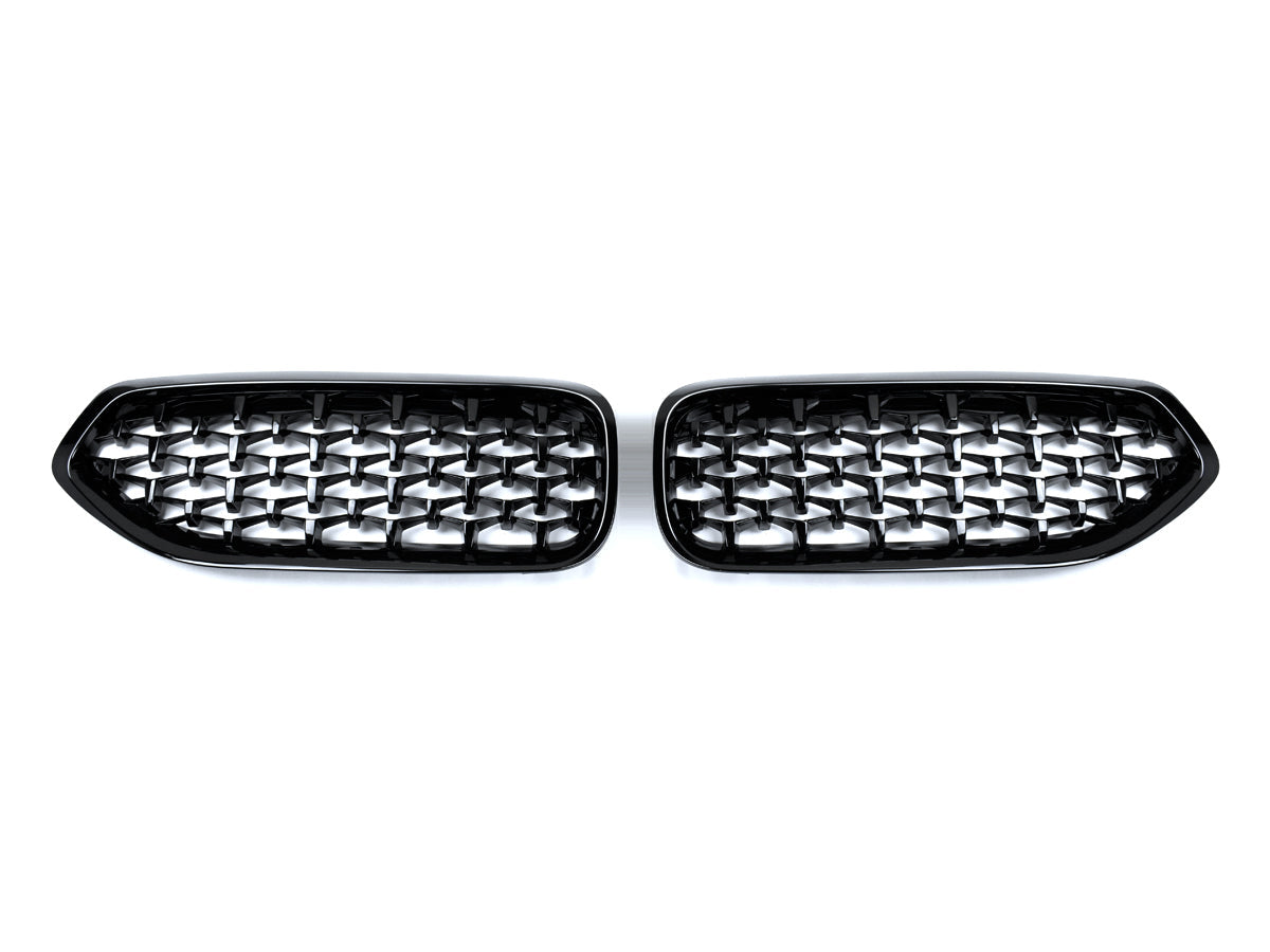 AutoTecknic Painted Glazing Black Front Grille Set - BMW G29 Z4