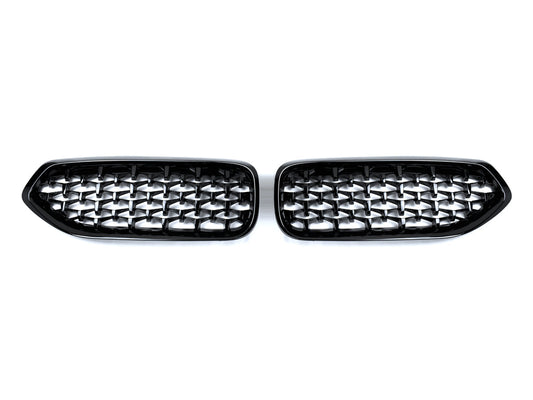 AutoTecknic Painted Glazing Black Front Grille Set - BMW G29 Z4