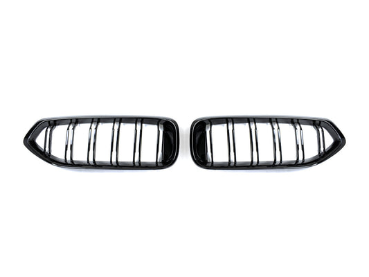 AutoTecknic Dual-Slat Glazing Black Front Grille Set - BMW G29 Z4