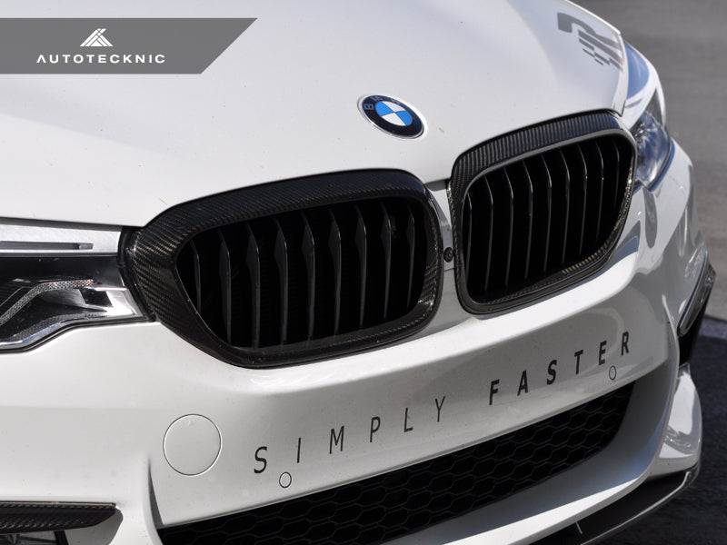 AutoTecknic Dry Carbon Fiber Front Grille Covers - G30 5-Series