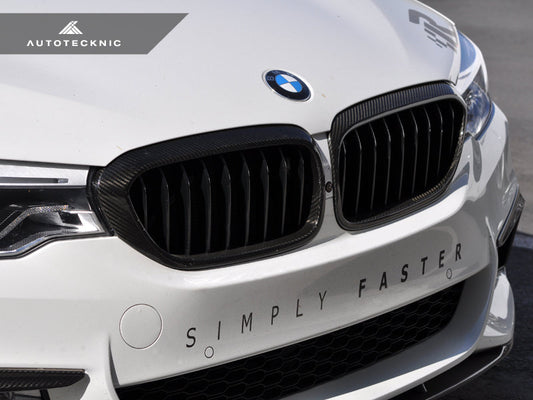 AutoTecknic Dry Carbon Fiber Front Grille Covers - G30 5-Series