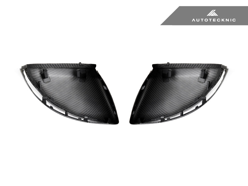 AutoTecknic Replacement Version II Dry Carbon Mirror Covers - Mercedes-Benz W205 C-Class
