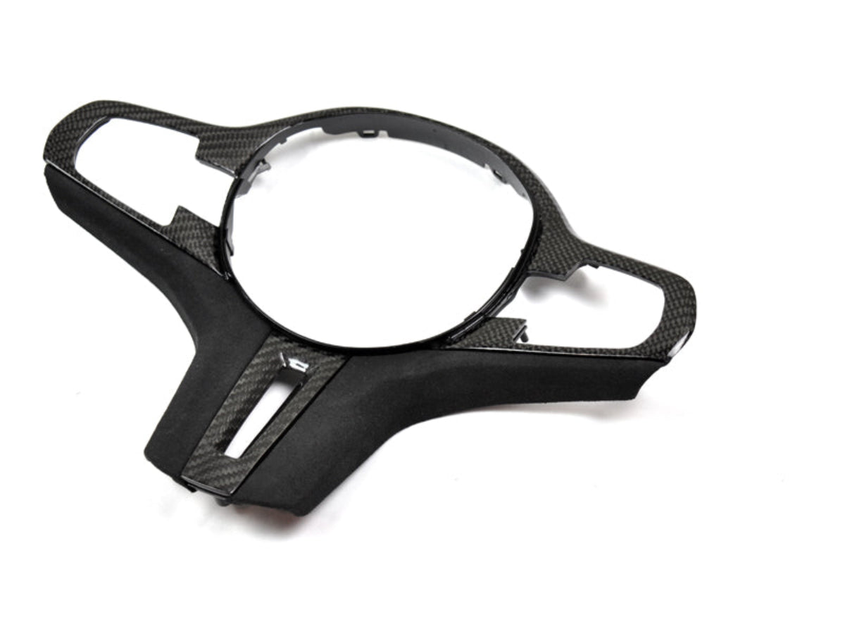 AutoTecknic Carbon Alcantara Steering Wheel Trim - BMW G01 X3 | G02 X4