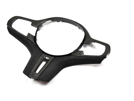 AutoTecknic Carbon Alcantara Steering Wheel Trim - BMW G01 X3 | G02 X4