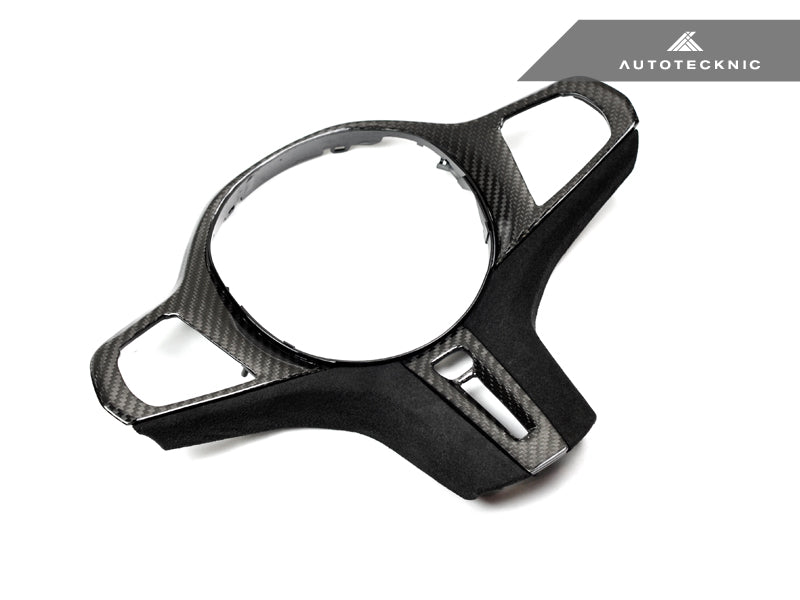 AutoTecknic Carbon Alcantara Steering Wheel Trim - G14/ G15/ G16 8-Series