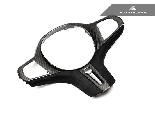 AutoTecknic Carbon Alcantara Steering Wheel Trim - G05 X5 | G06 X6 | G07 X7