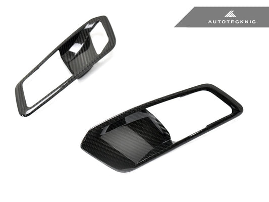 AutoTecknic Dry Carbon Interior Door Handle Trim Set - G80 M3