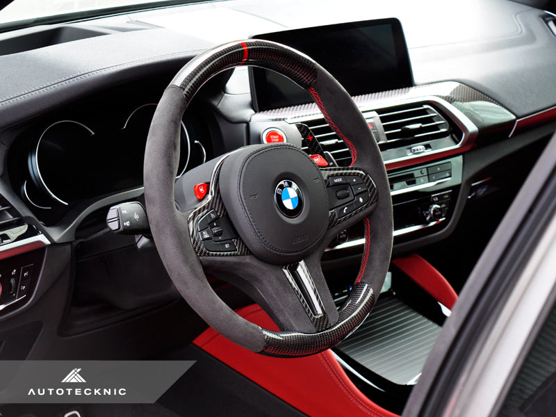 AutoTecknic Replacement Carbon Steering Wheel - BMW F95 X5M | F96 X6M