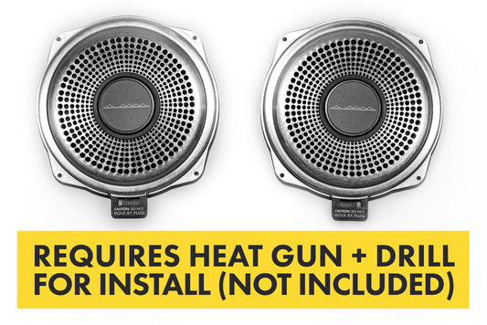 Bavsound Ghost Underseat Subwoofers for BMW, V2, 4 Ohm, Pair [REQUIRES HEAT GUN & DRILL]