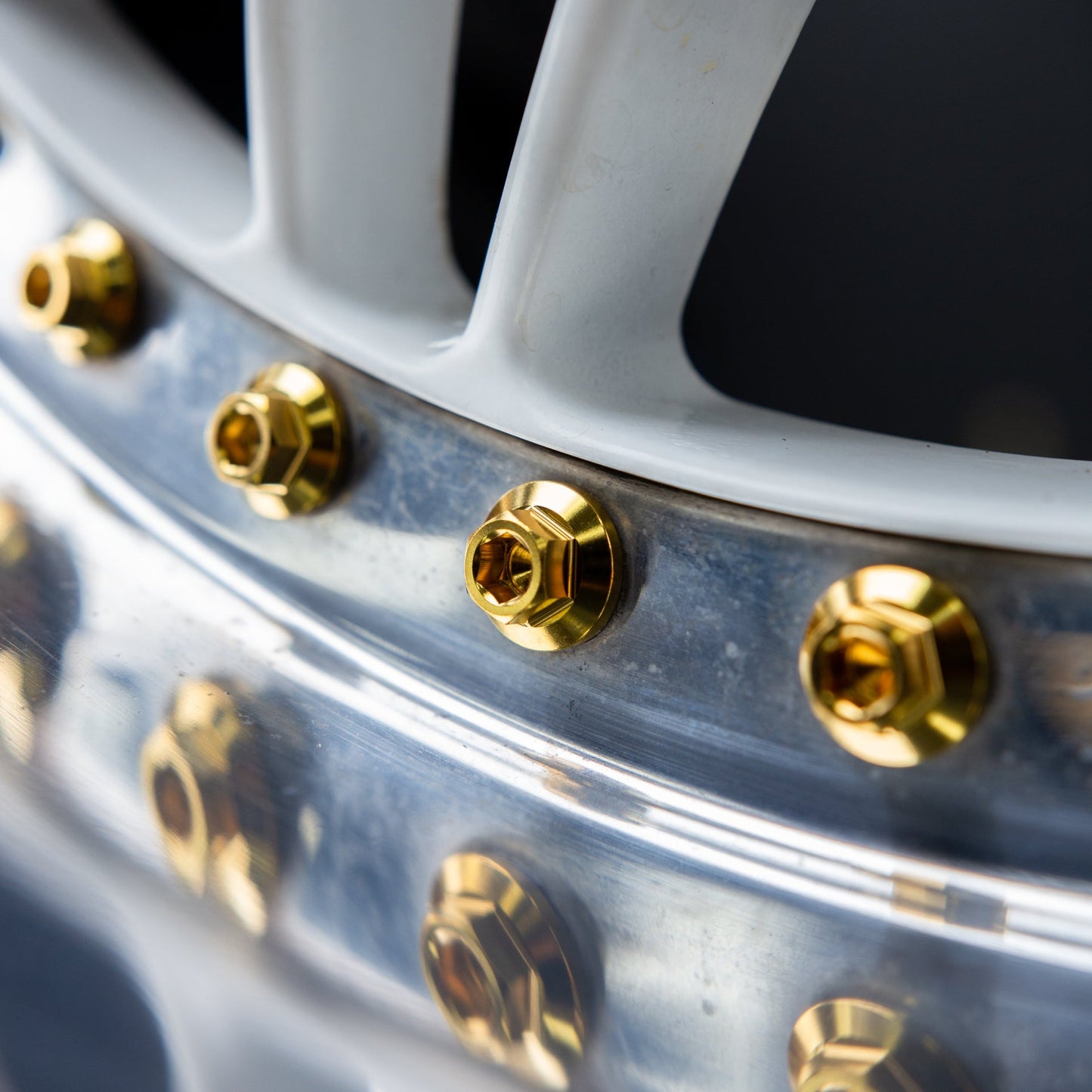 M7 × 32mm Titanium 3-Piece Wheel Assembly Hardware