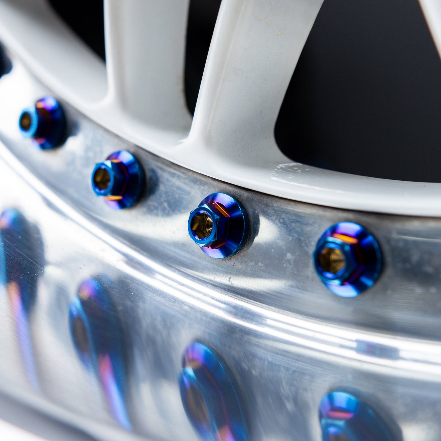 M8 × 32mm Titanium 3-Piece Wheel Assembly Hardware