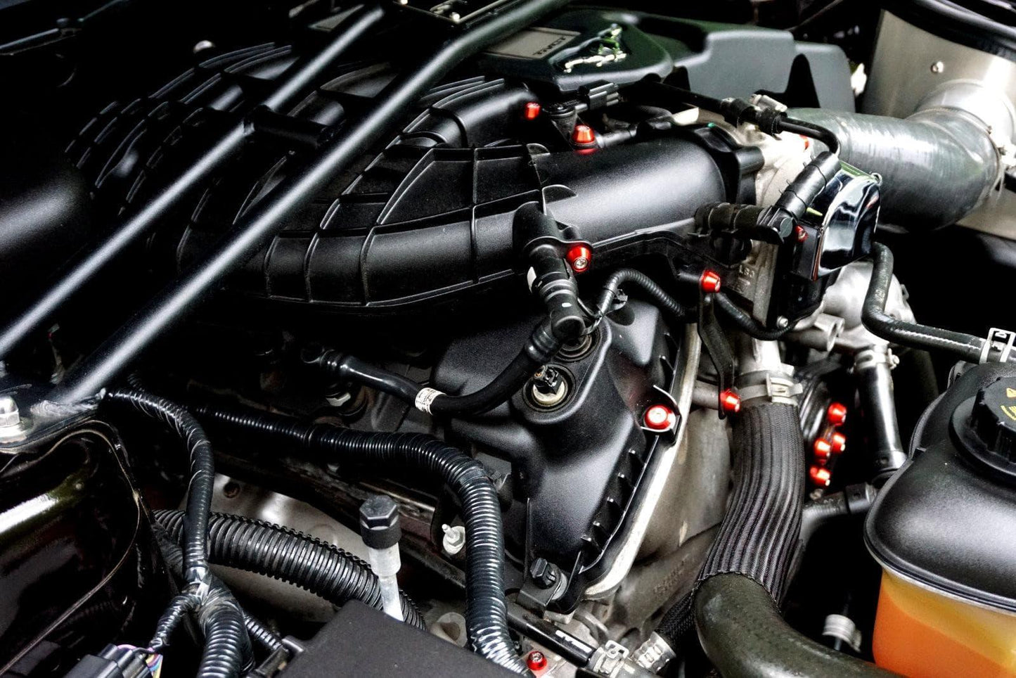 ZSPEC "Stage 3" Dress Up Bolts® Fastener Kit for 11-14 Ford Mustang 3.7L S197, Stainless & Billet