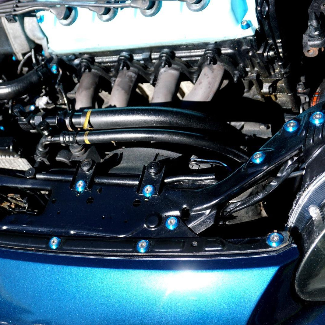 ZSPEC "Stage 3" Dress Up Bolts® Fastener Kit for '97-99 Honda Civic/Del Sol 1.6L D-Series, Stainless & Billet
