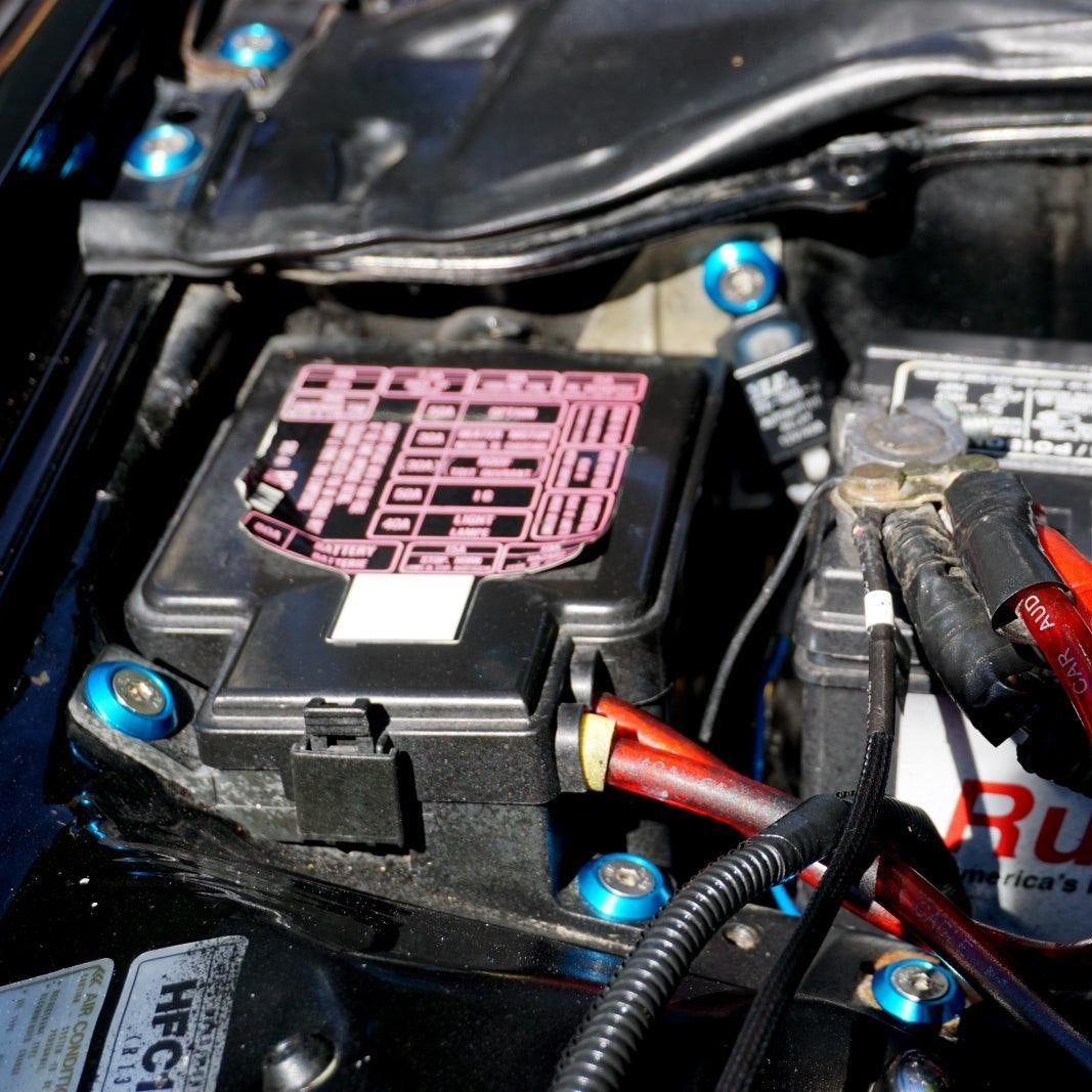 ZSPEC "Stage 3" Dress Up Bolts® Fastener Kit for '97-99 Honda Civic/Del Sol 1.6L D-Series, Stainless & Billet