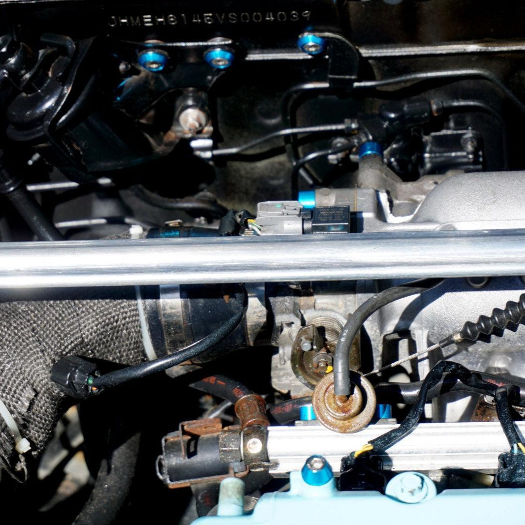 ZSPEC "Stage 3" Dress Up Bolts® Fastener Kit for '97-99 Honda Civic/Del Sol 1.6L D-Series, Stainless & Billet