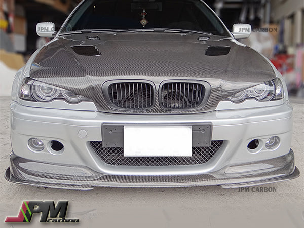[JPMCarbon] AC2 Style Carbon Fiber Front Bumper Add-on Lip Fits For 2001-2006 BMW E46 M3 Only