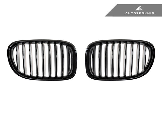 AutoTecknic Gloss Black Front Grille Set - F01/ F02 7-Series LCI