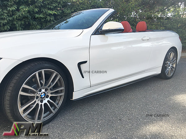 [JPMCarbon] Performance Style Carbon Fiber Side Skirt Add-on Lips Fits For 2014-2020 BMW F32 F33 F36 with M-Sport Package Only