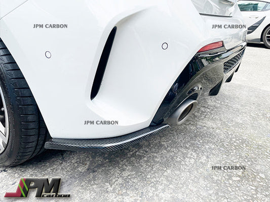 [JPMCarbon] MX3 Style Carbon Fiber Rear Splitter Add-on Lips Fits For 2020-2023 BMW F40 M-Sport Only