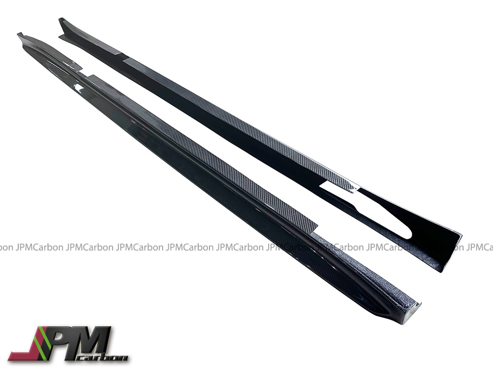 [JPMCarbon] 3D Style Carbon Fiber Side Skirt Add-on Lips Fits For 2019-2025 BMW F97 X3M / F98 X4M
