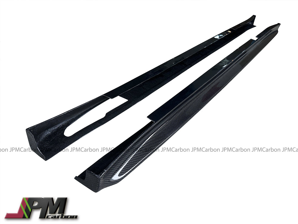 [JPMCarbon] 3D Style Carbon Fiber Side Skirt Add-on Lips Fits For 2018-2024 BMW G01 X3 / G02 X4 with M-sport Package Only