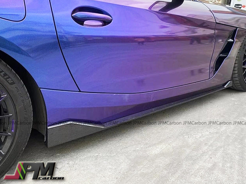 [JPMCarbon] AG Style Carbon Fiber Side Skirt Lips Fits For 2019-2024 BMW G29 Z4 with M-Sport Package Only