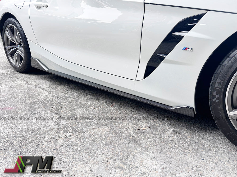 [JPMCarbon] AG Style Carbon Fiber Side Skirt Lips Fits For 2019-2024 BMW G29 Z4 with M-Sport Package Only