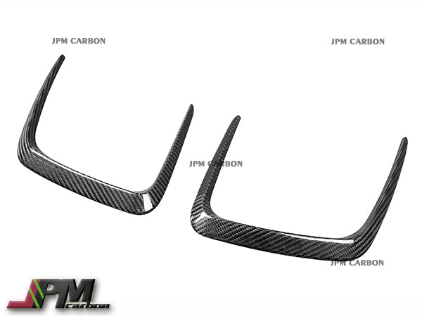 [JPMCarbon] Carbon Fiber Engine Hoods Vent Trims Fins Fits For 2020-2025 BMW G80 M3 / G82 M4 Only