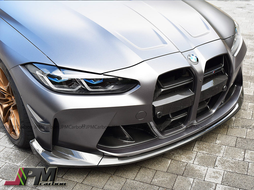 [JPMCarbon] CS Style Carbon Fiber Front Bumper Add-on Lip Fits For 2020-2025 BMW G80 M3 / G82 M4 Only
