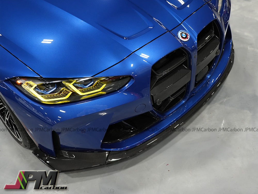 [JPMCarbon] CS Style Carbon Fiber Front Bumper Add-on Lip Fits For 2020-2025 BMW G80 M3 / G82 M4 Only